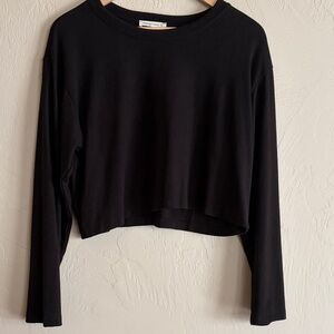 Wasabi+Mint Super Soft Long Sleeve Crop Tee. Never Worn or Washed. New w/o tags